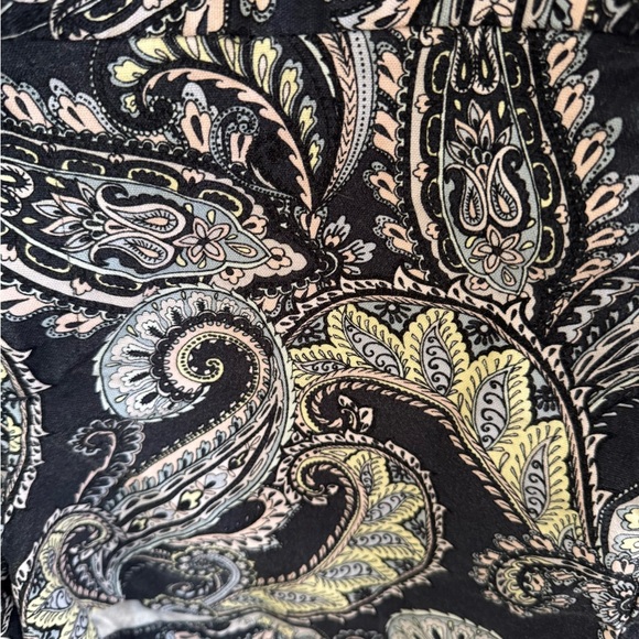 Women’s Banana Republic blue paisley print flat front Hampton fit shorts size 14 - Picture 3 of 5